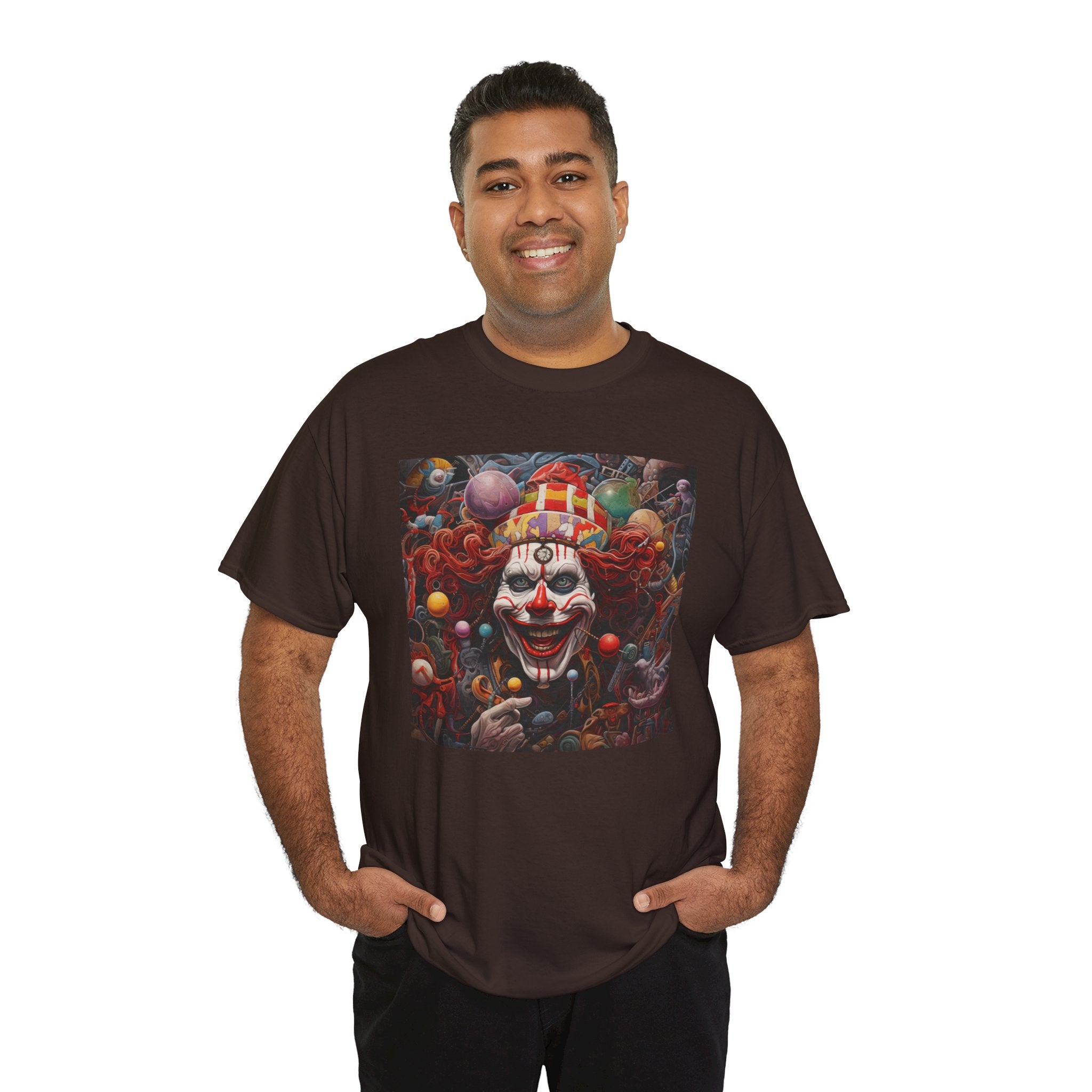 Clown Mutiny Face Unisex Heavy Cotton Tee