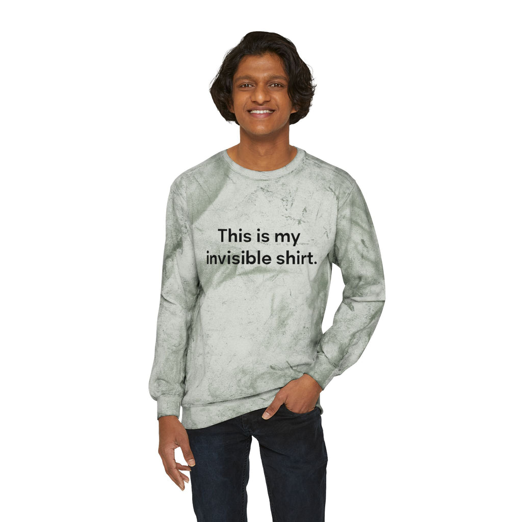Invisible Shirt Crewneck Sweatshirt - Unique Gift for Fashion Lovers & Fun Occasions