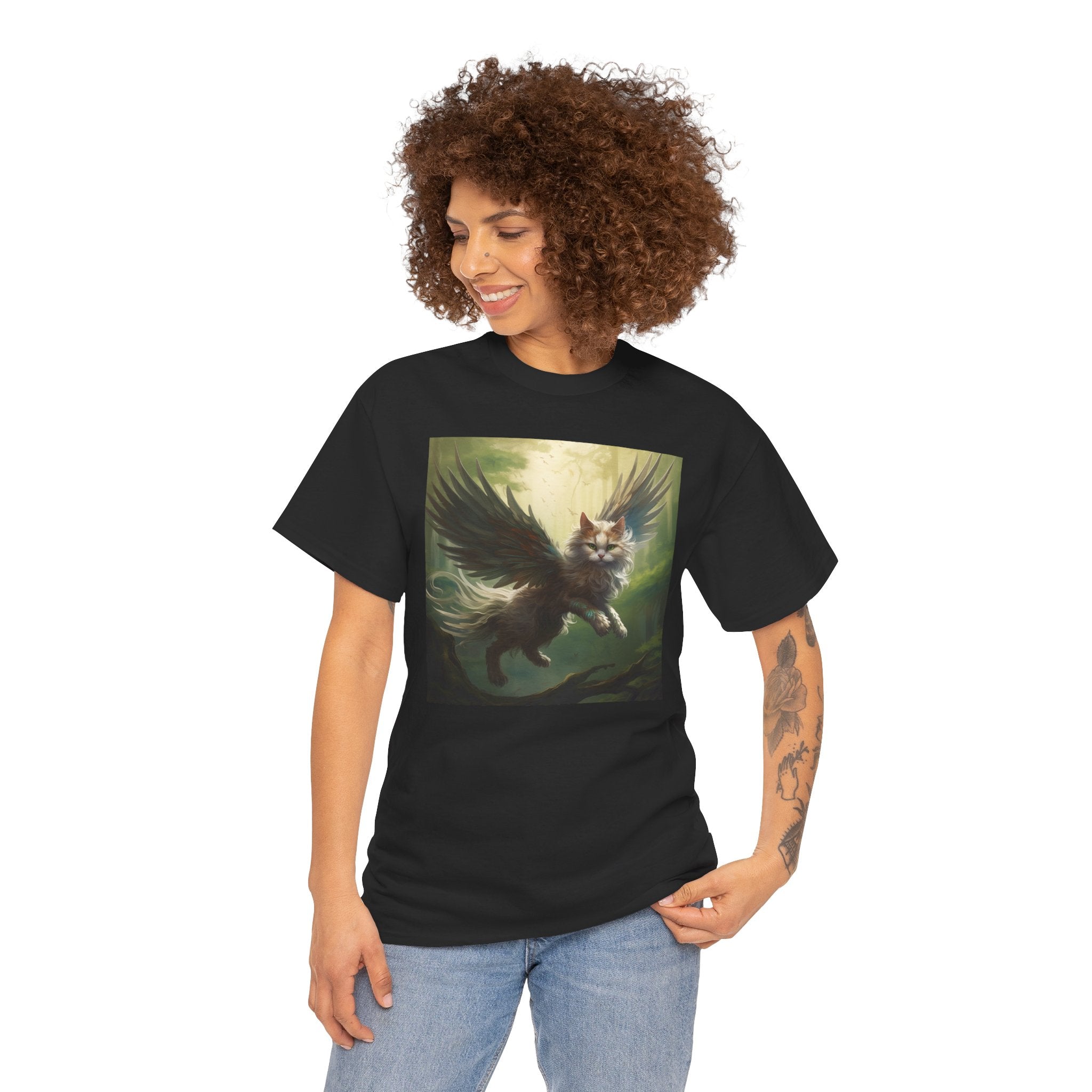 Fantasy Cat Unisex Heavy Cotton Tee