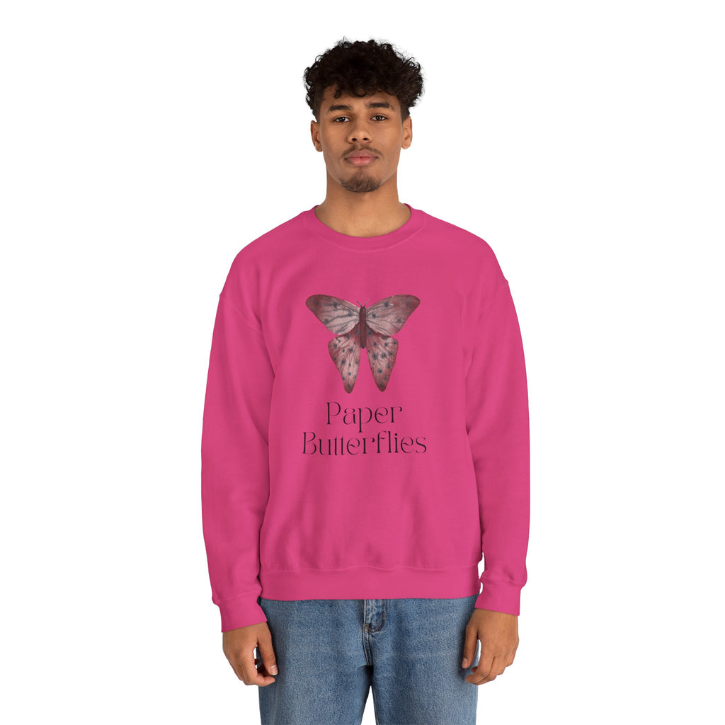 Paper Butterflies Unisex Heavy Blend Crewneck Sweatshirt