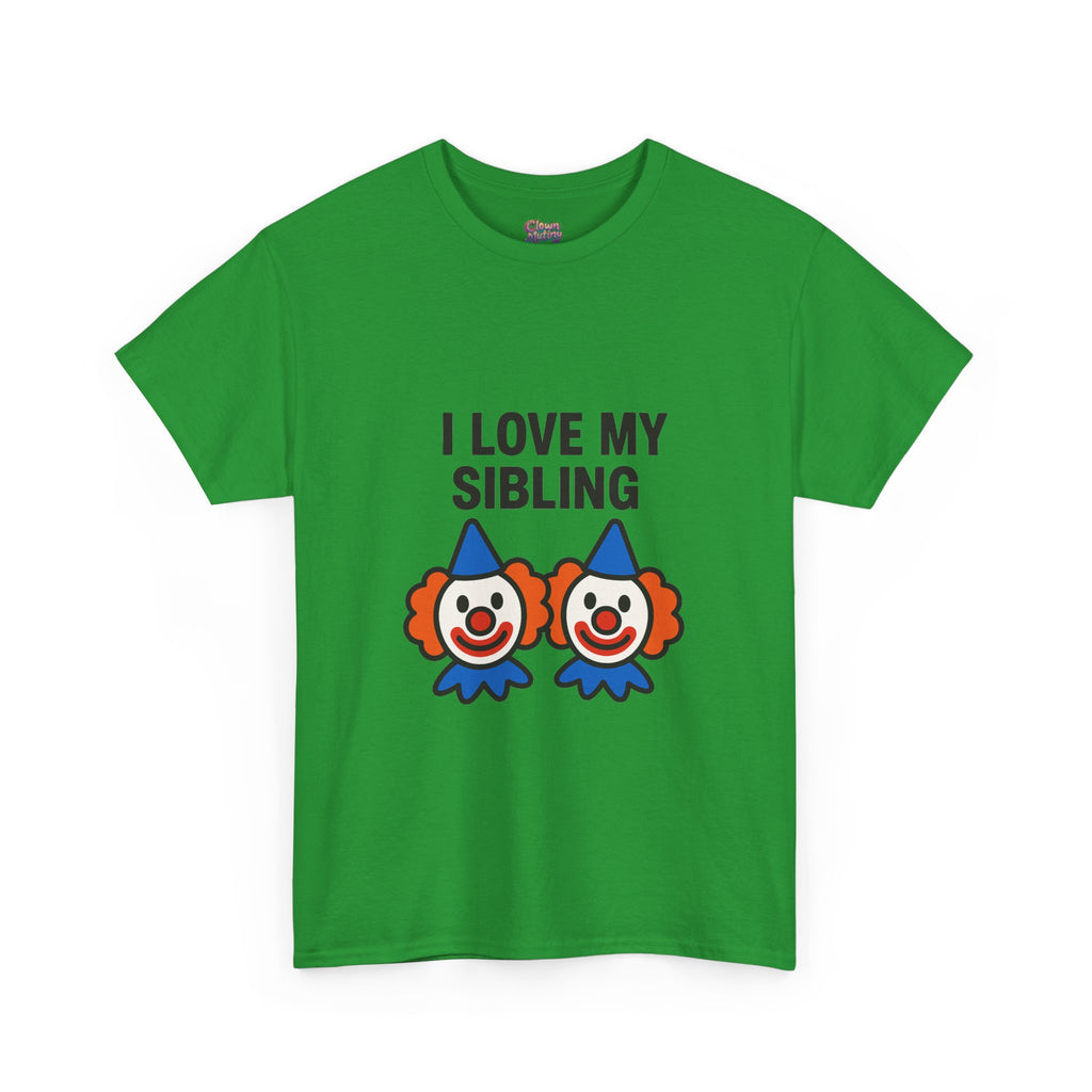 Funny Clown Sibling Love Unisex Cotton Tee