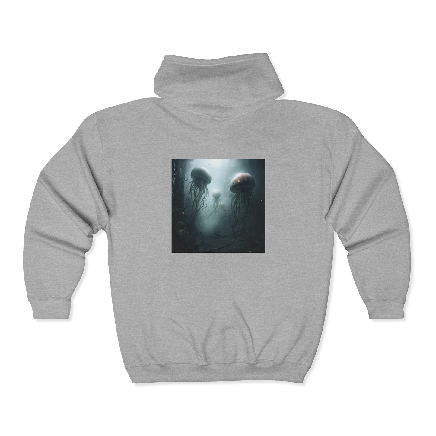 Alien Jellyfish Unisex Heavy Blend Full Zip Hooded Sweatshirt