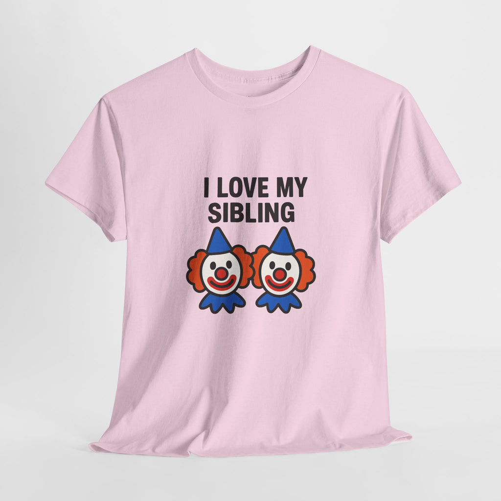 Funny Clown Sibling Love Unisex Cotton Tee