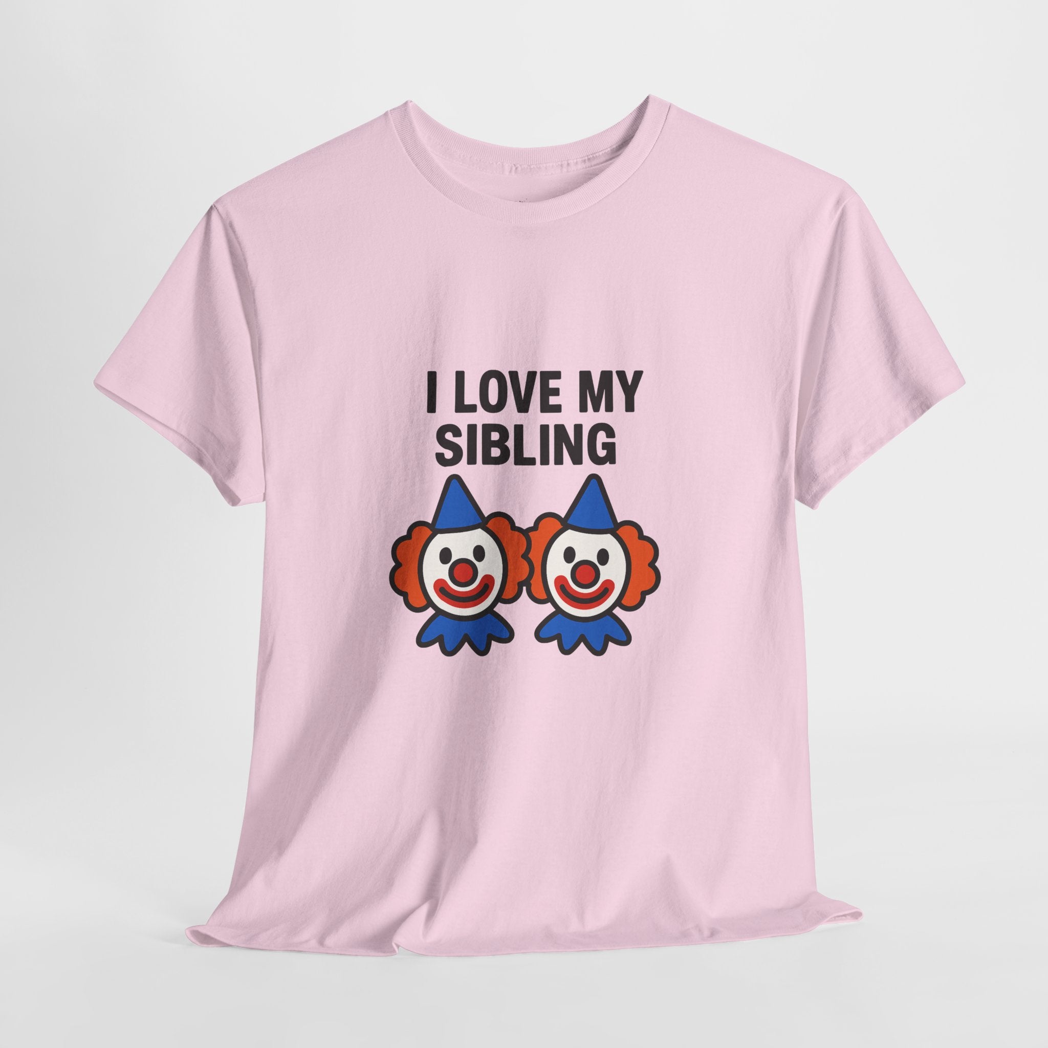 Funny Clown Sibling Love Unisex Cotton Tee