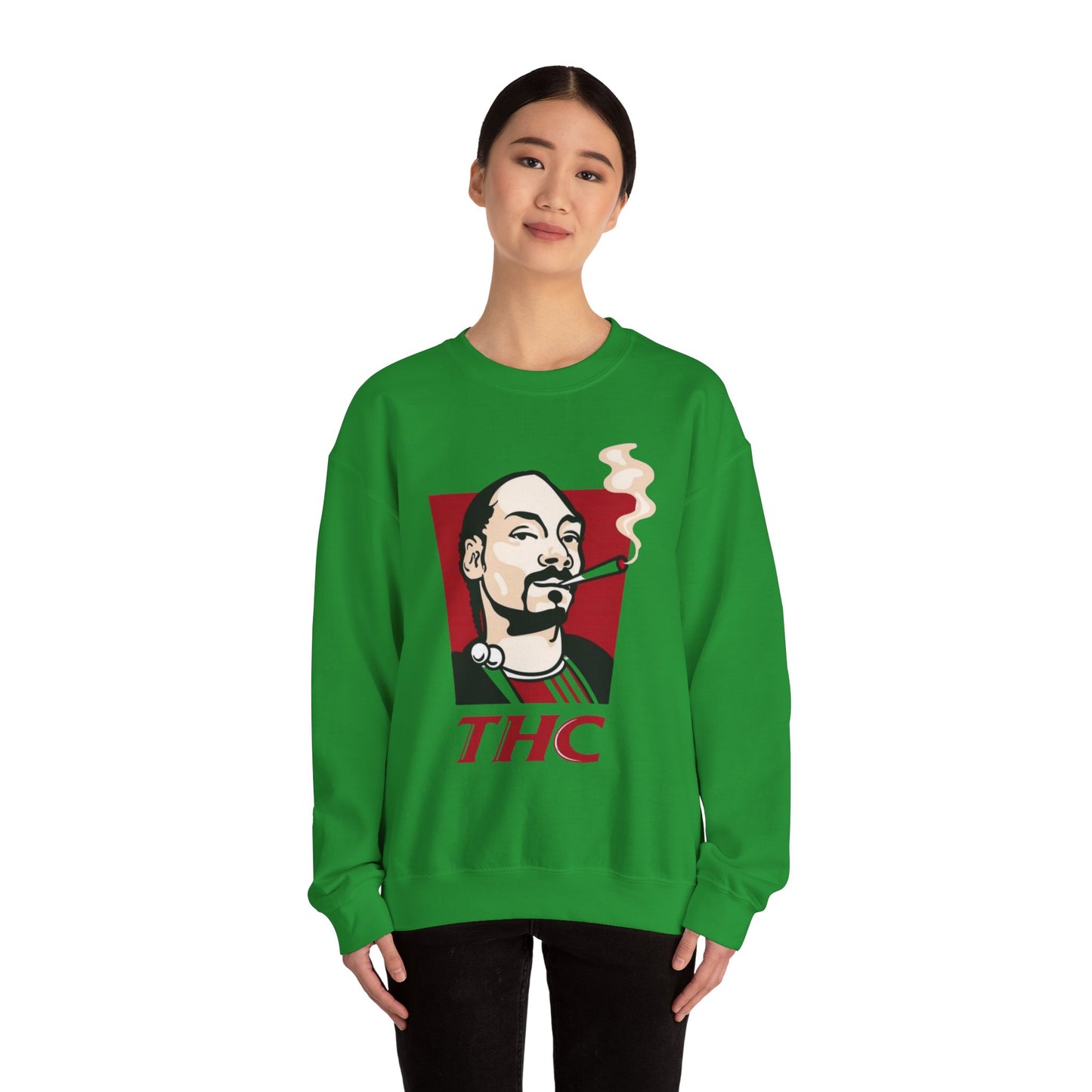Bucket Love Graphic Crewneck Sweatshirt - Cozy Vintage Style for Chill Vibes