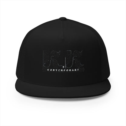 KnK Contemporary Stylish Embroidered 5 Panel Trucker Cap
