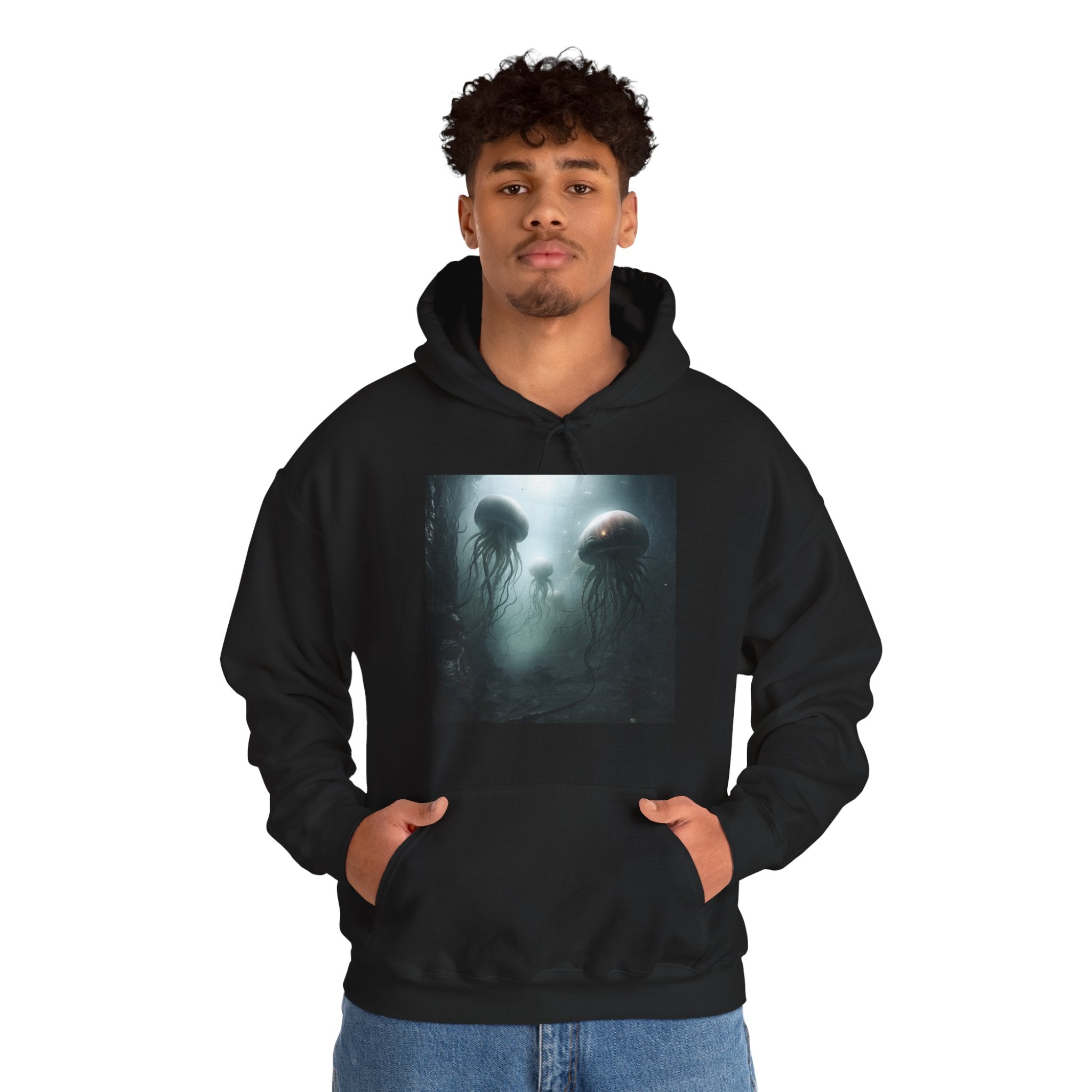 Alien Jellyfish Unisex Heavy Blend Hooded Sweatshirt