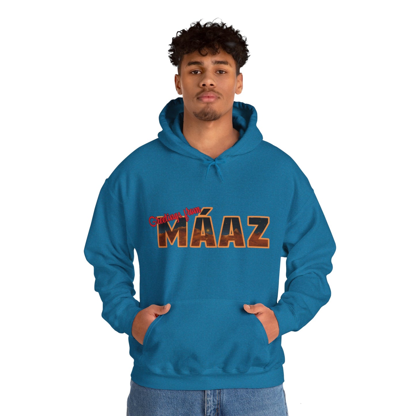 Greetings from Máaz Martians Unisex Heavy Blend Hooded Sweatshirt