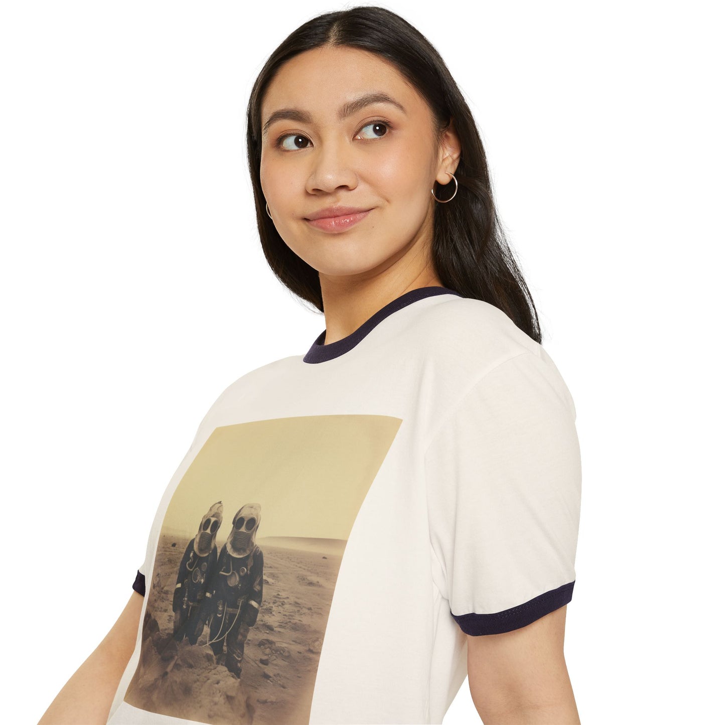 Mars Martians Unisex Cotton Ringer T-Shirt