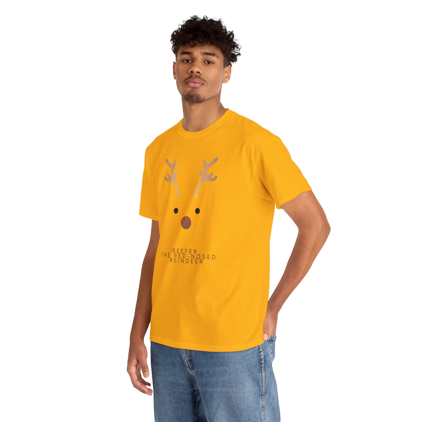 Reindeer Unisex Heavy Cotton Tee