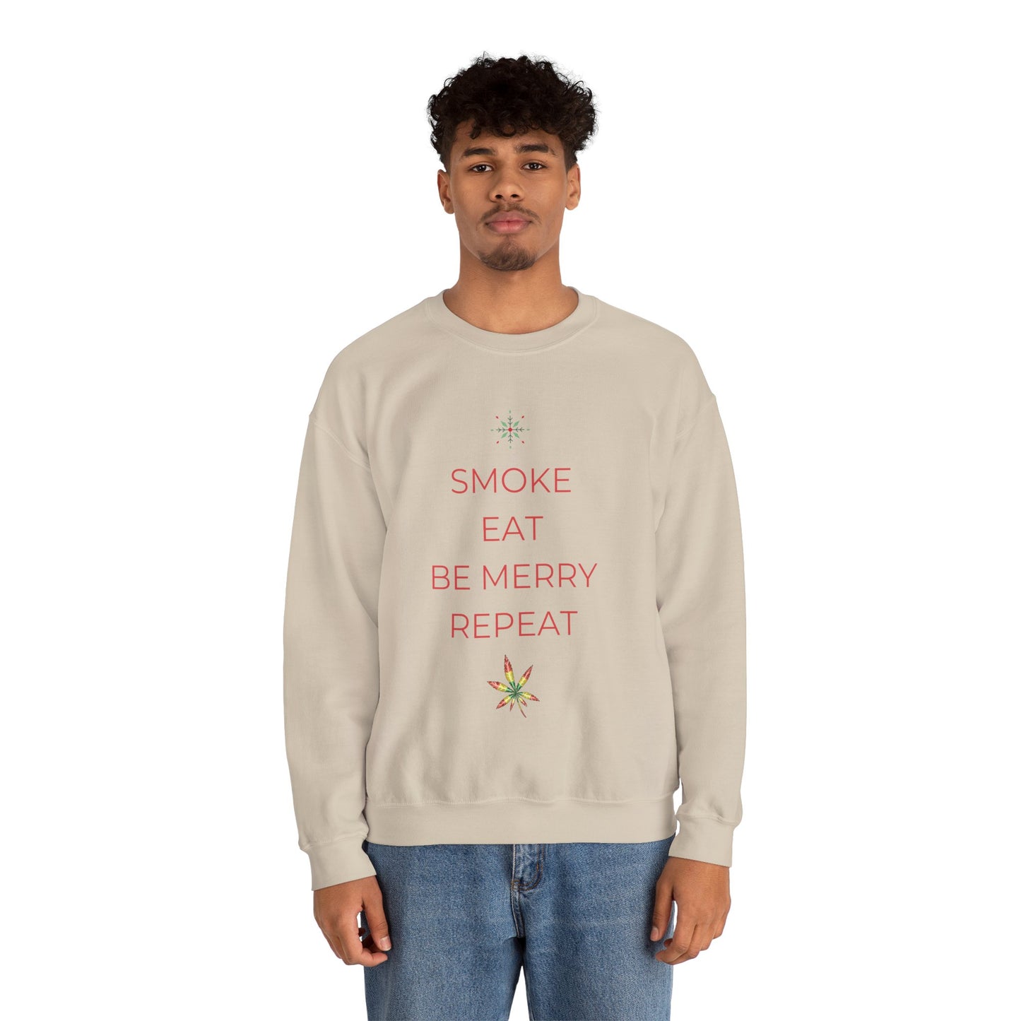 Eat Repeat Holiday Unisex Heavy Blend Crewneck Sweatshirt