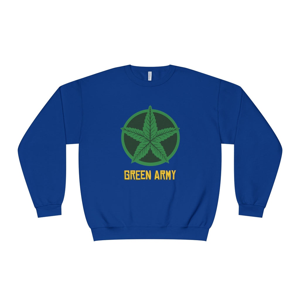 Green Army Star Logo Unisex NuBlend Crewneck Sweatshirt