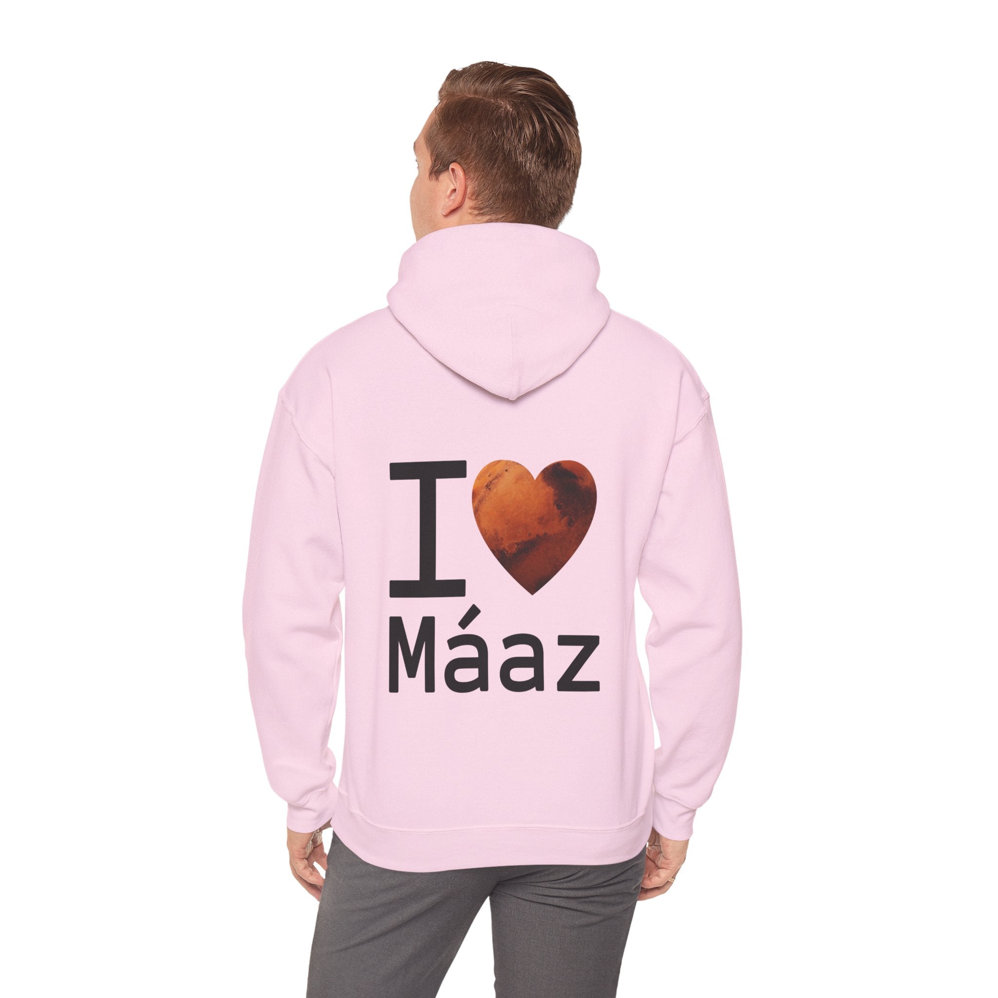 I Love Mars Unisex Heavy Blend Hooded Sweatshirt