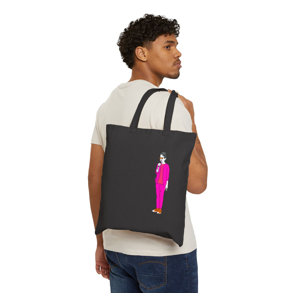 Loren K Little Old Lesbian Cotton Canvas Tote Bag