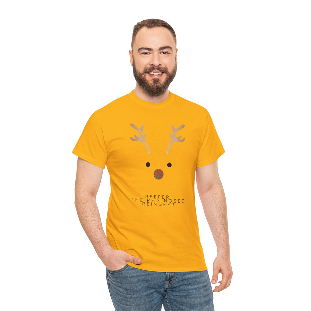 Reindeer Unisex Heavy Cotton Tee
