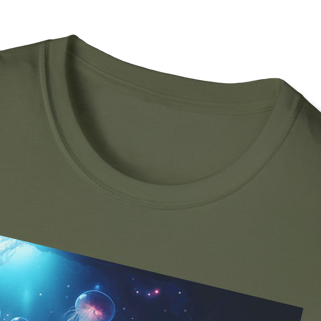 Jellyfish in Space Unisex Softstyle T-Shirt