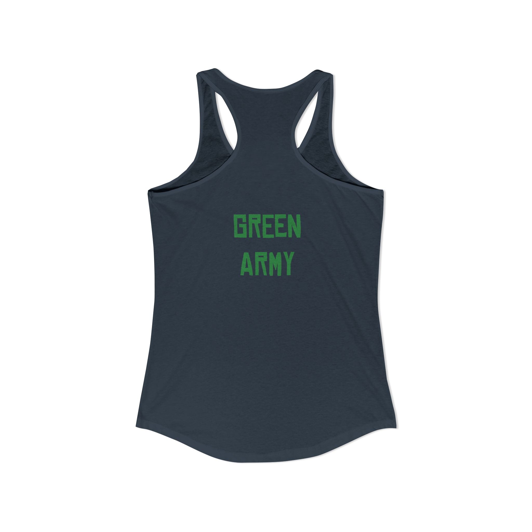 Green Army Star Leaf Women's Ideal Racerback Tank