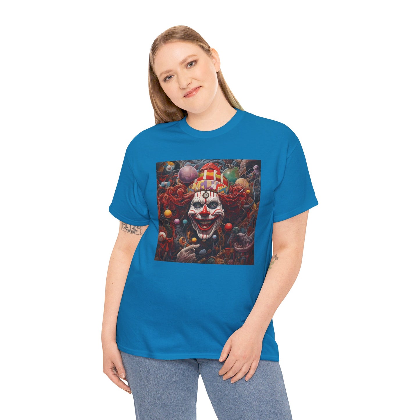 Clown Mutiny Face Unisex Heavy Cotton Tee