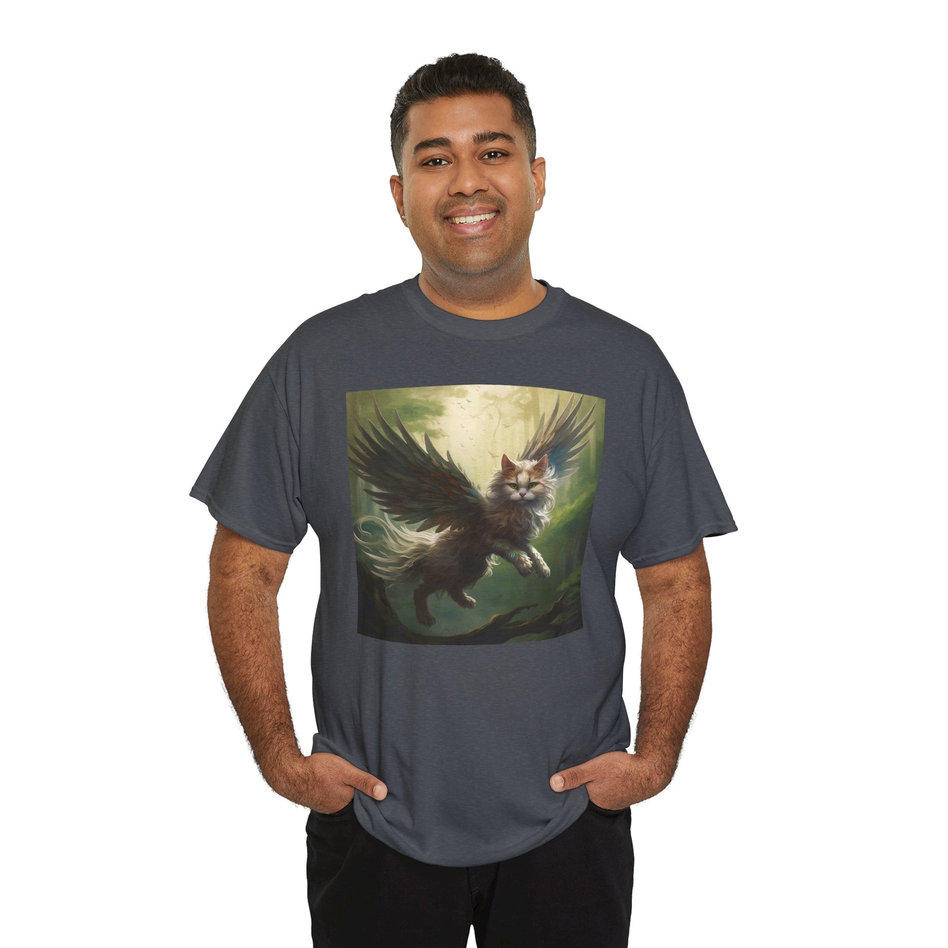 Fantasy Cat Unisex Heavy Cotton Tee