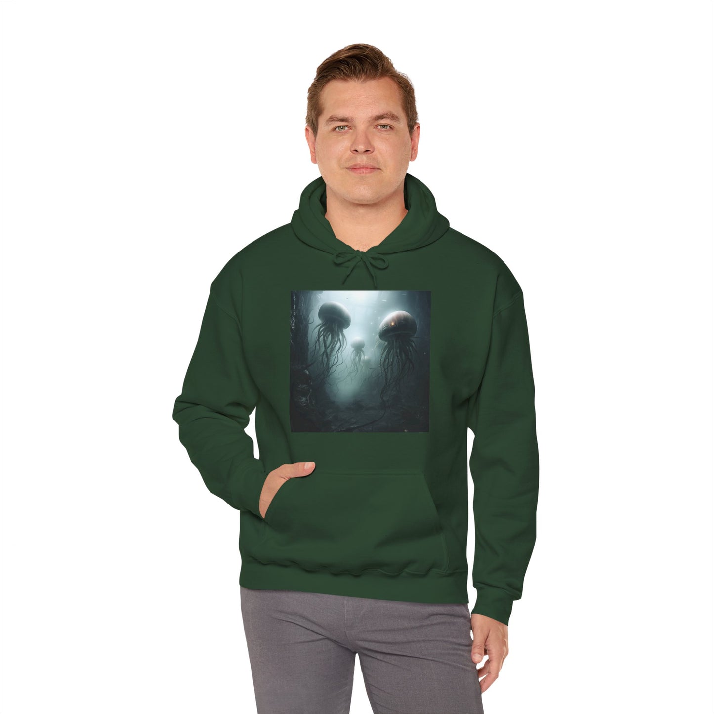 Alien Jellyfish Unisex Heavy Blend Hooded Sweatshirt
