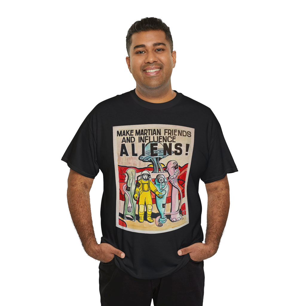 Mars Aliens Unisex Heavy Cotton Tee
