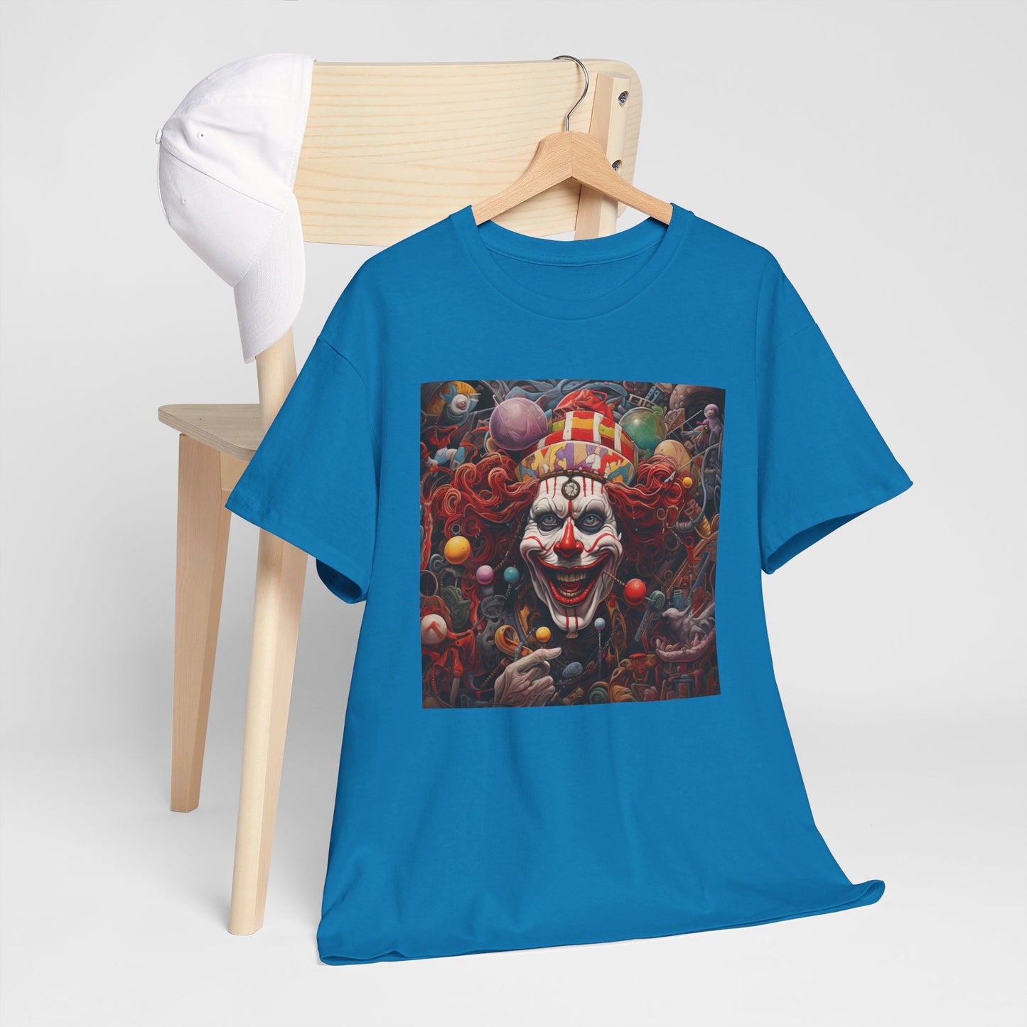 Clown Mutiny Face Unisex Heavy Cotton Tee