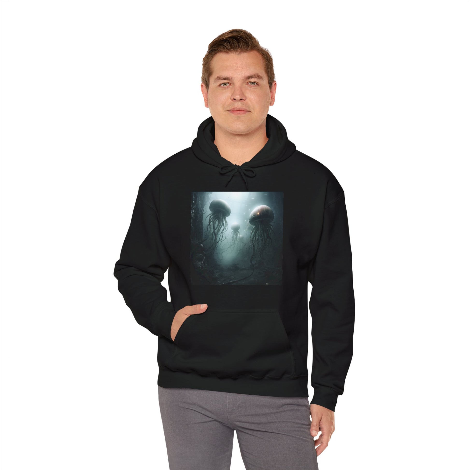 Alien Jellyfish Unisex Heavy Blend Hooded Sweatshirt