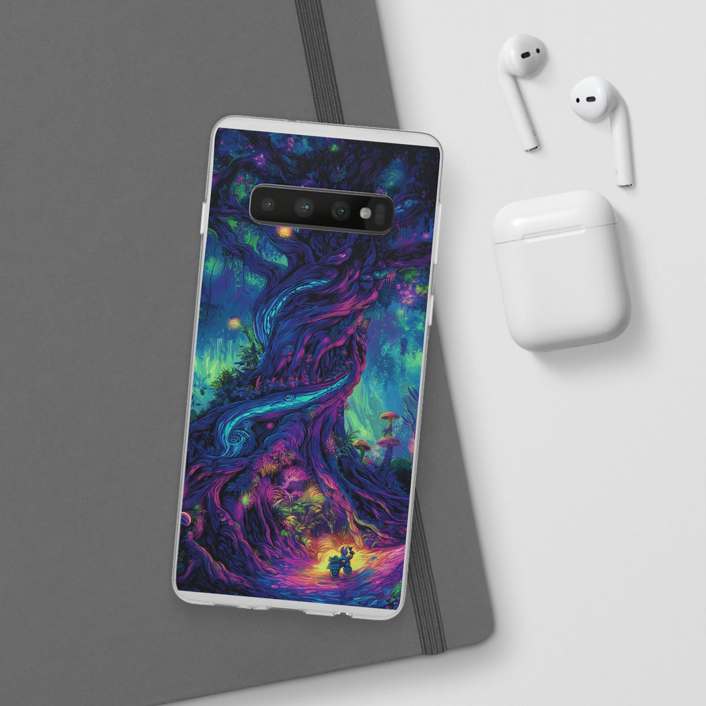 Psychedelic Tree Vibrant Fantasy Flexi Case - Enchanted Forest Design