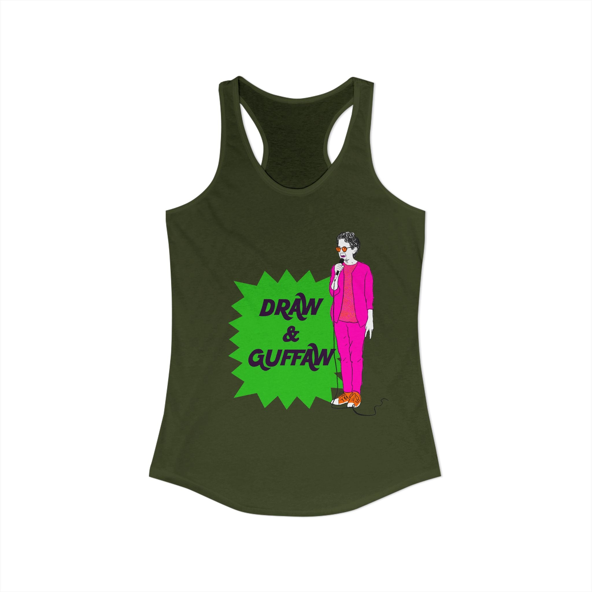 Draw and Guffaw Women's Ideal Racerback Tank
