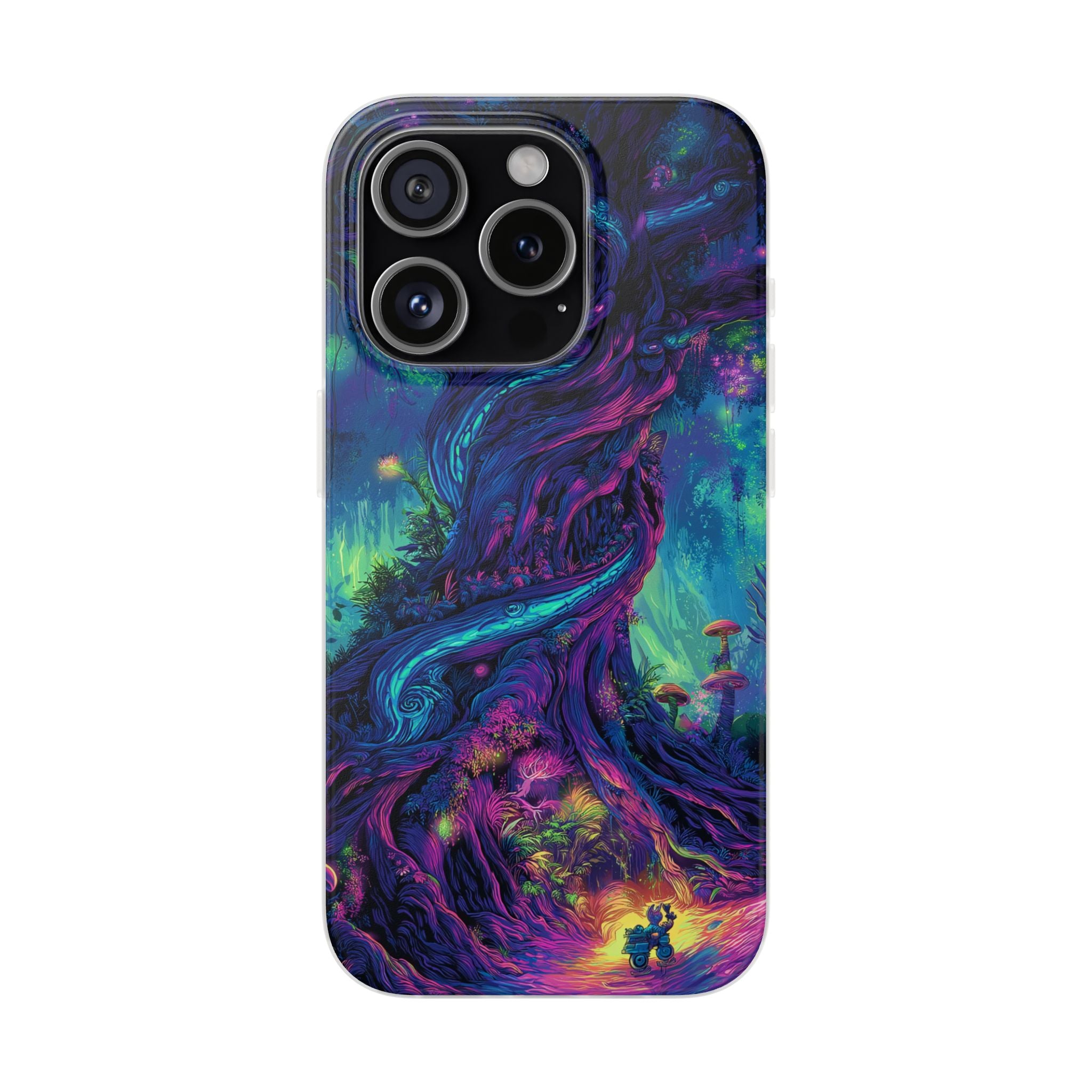 Psychedelic Tree Vibrant Fantasy Flexi Case - Enchanted Forest Design