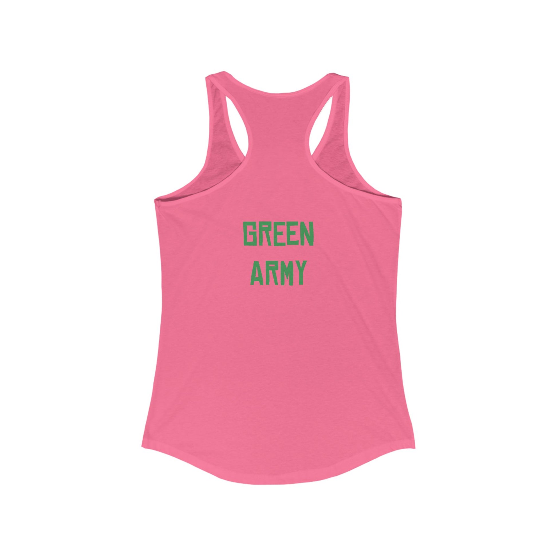 Green Army Star Leaf Women's Ideal Racerback Tank