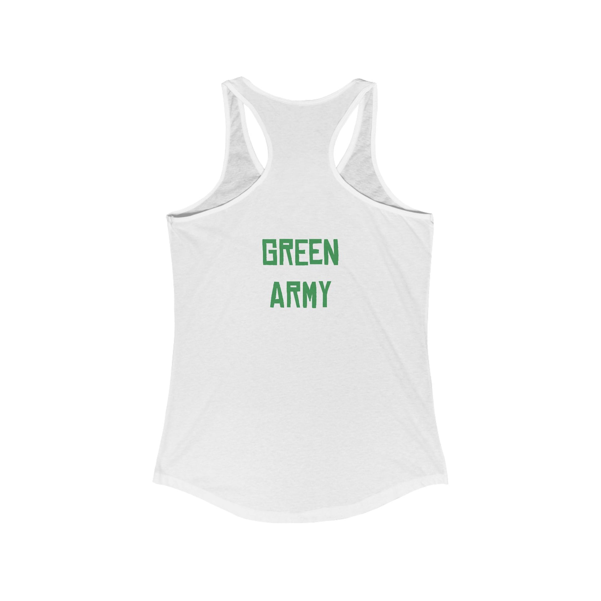 Green Army Star Leaf Women's Ideal Racerback Tank