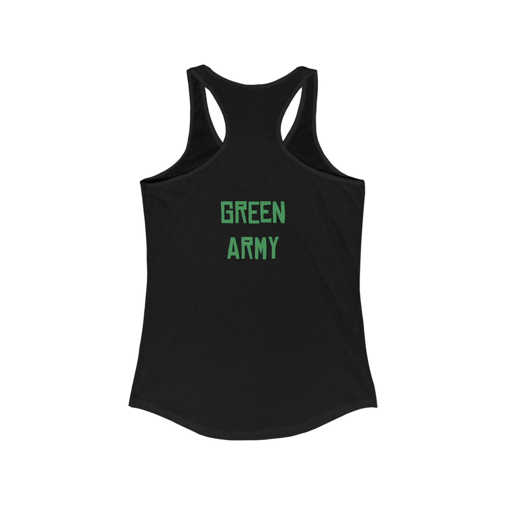 Green Army Star Leaf Women's Ideal Racerback Tank