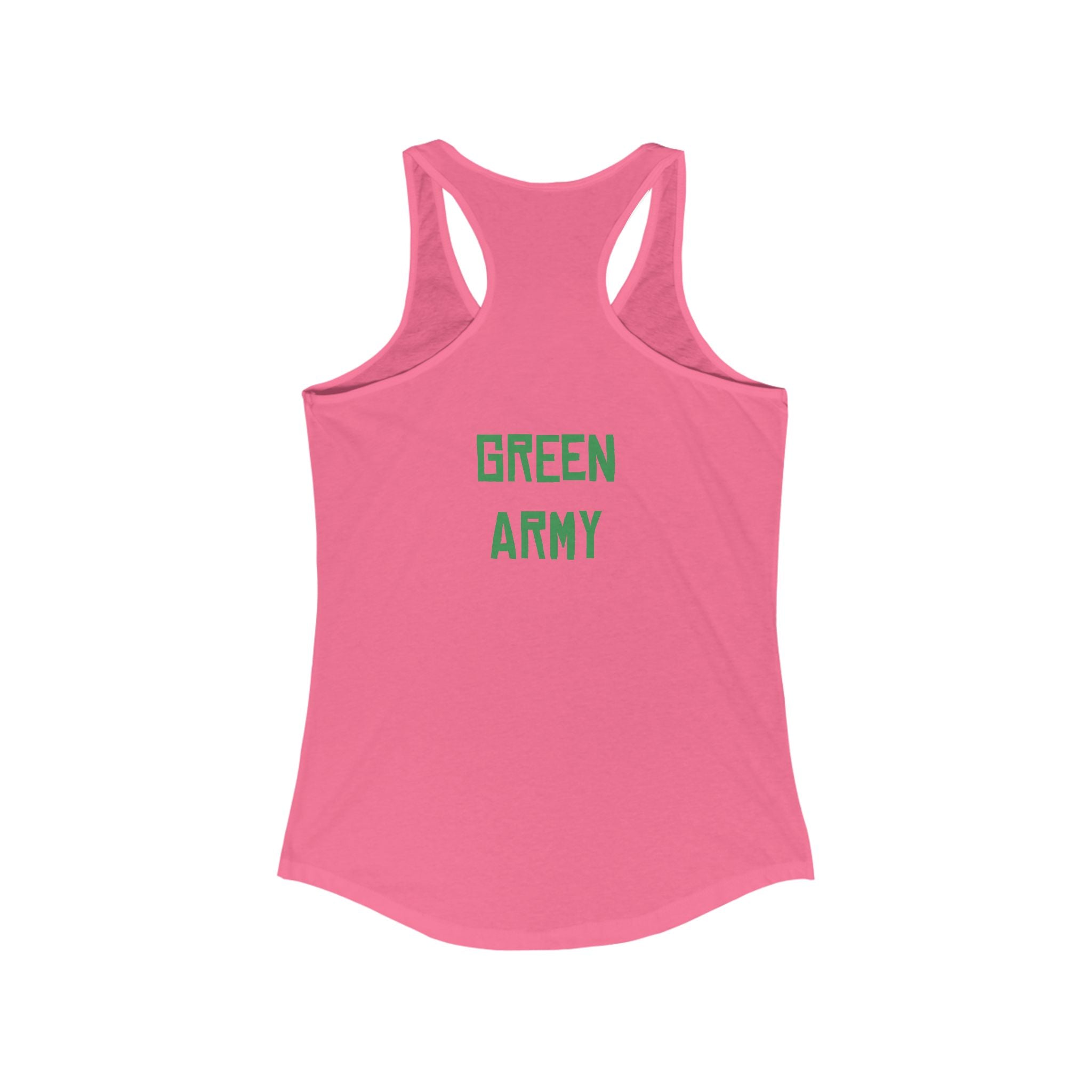 Green Army Star Leaf Women's Ideal Racerback Tank