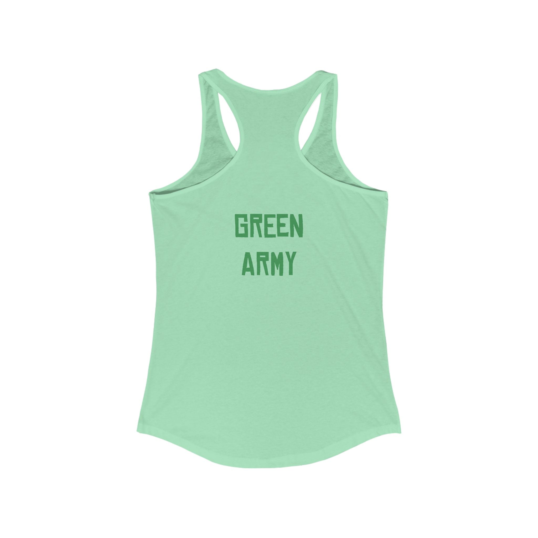 Green Army Star Leaf Women's Ideal Racerback Tank