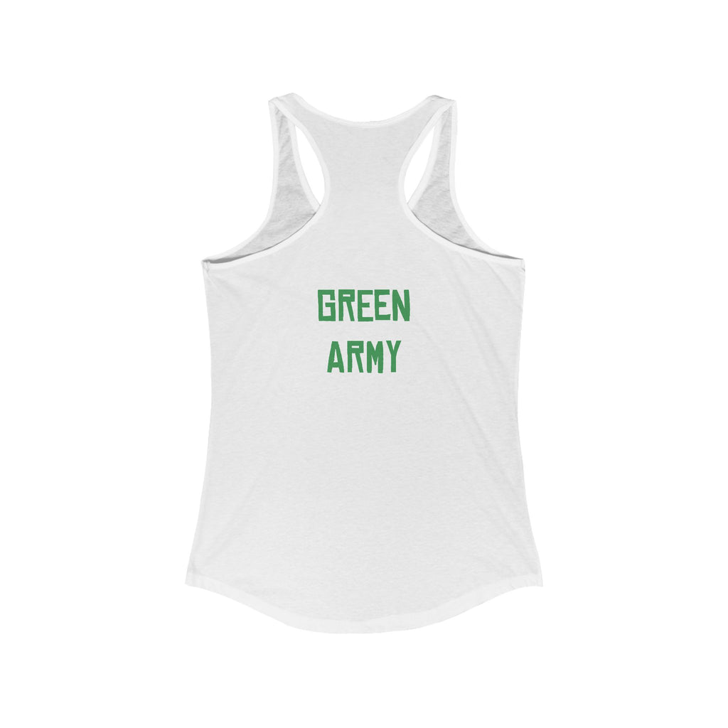 Green Army Star Leaf Women's Ideal Racerback Tank