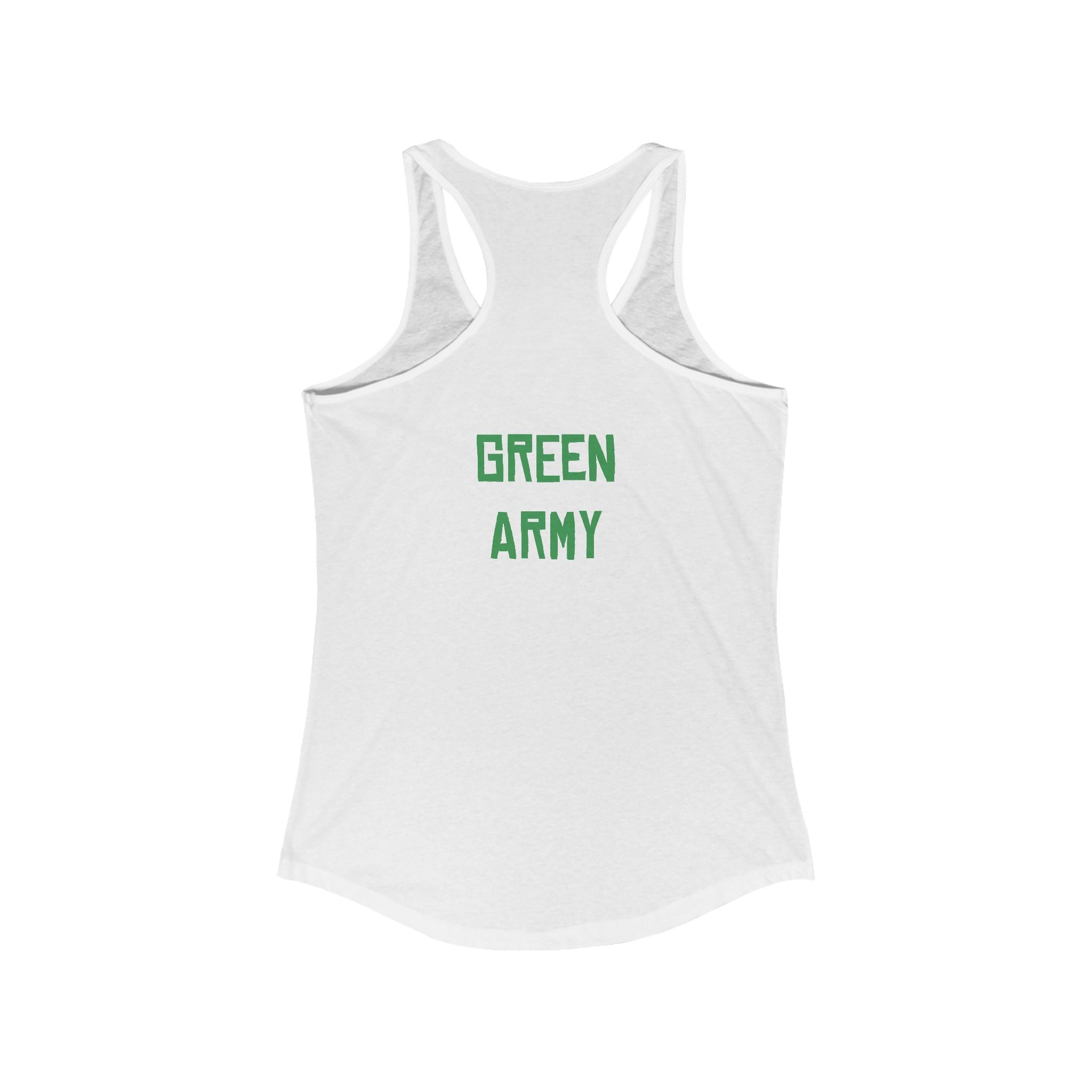 Green Army Star Leaf Women's Ideal Racerback Tank