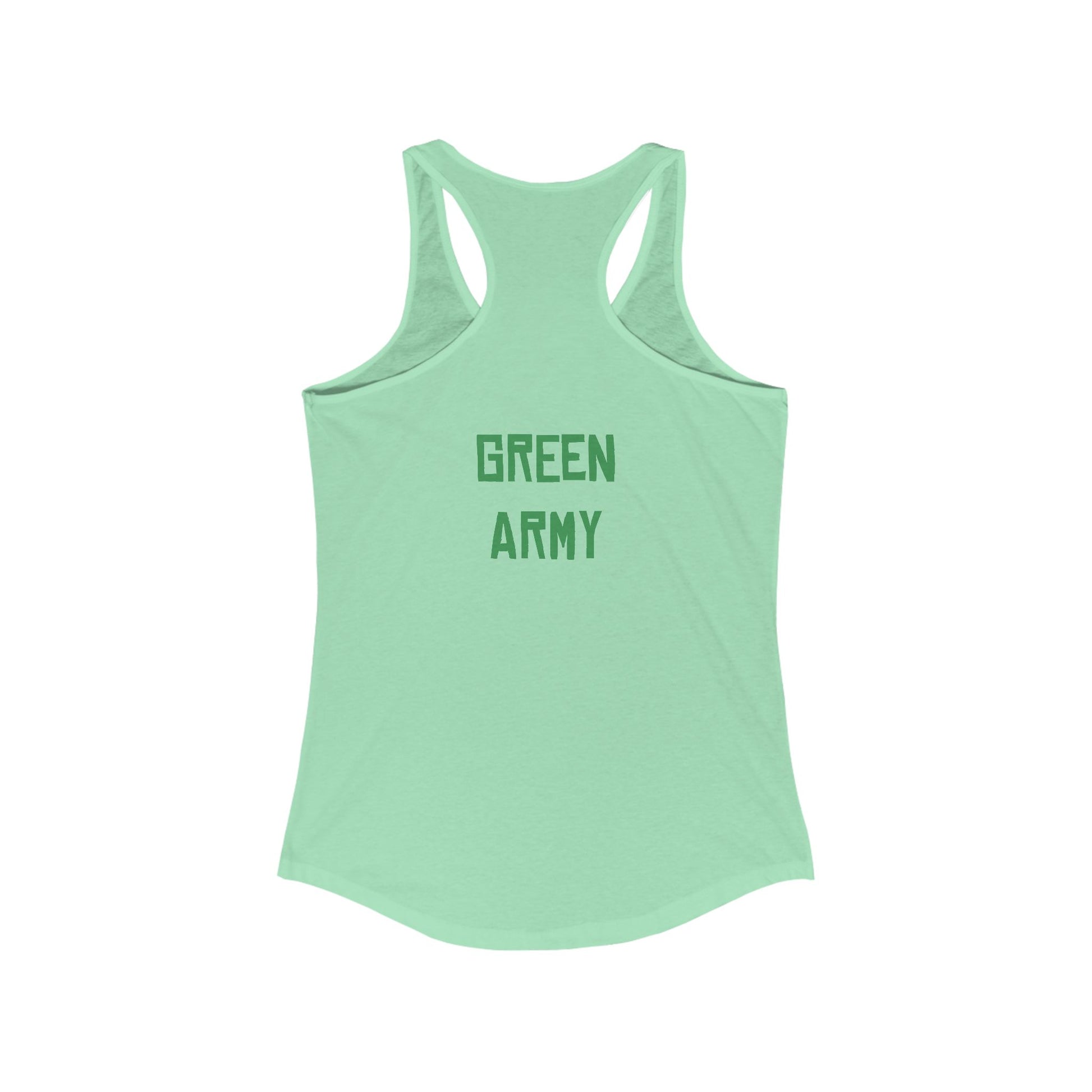 Green Army Star Leaf Women's Ideal Racerback Tank