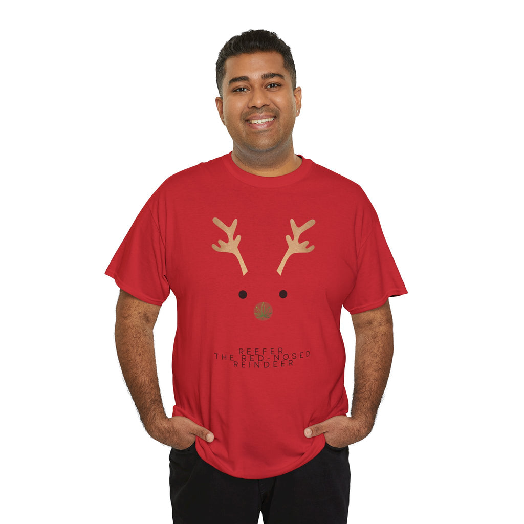 Reindeer Unisex Heavy Cotton Tee