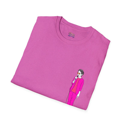 Draw and Guffaw Loren K Little Old Lady Unisex Softstyle T-Shirt