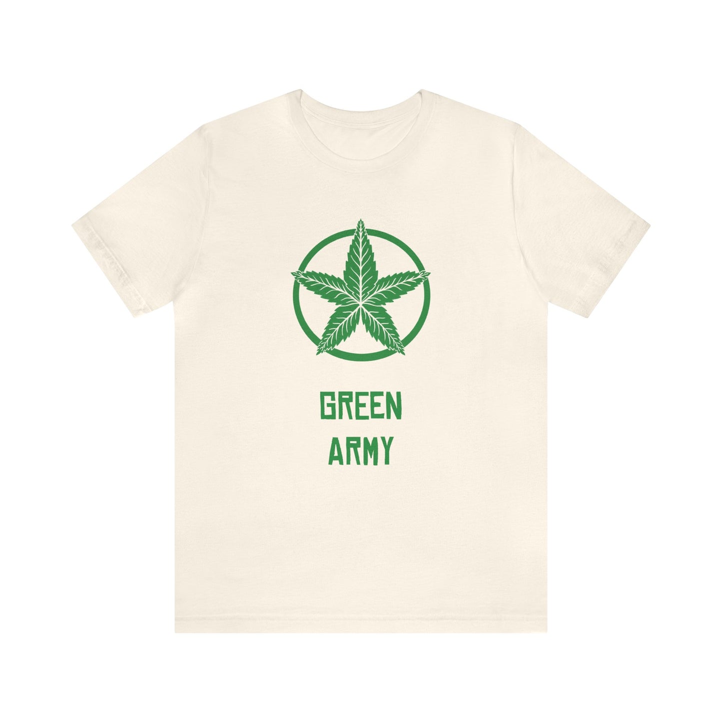 Green Army Star Unisex Jersey Short Sleeve Tee