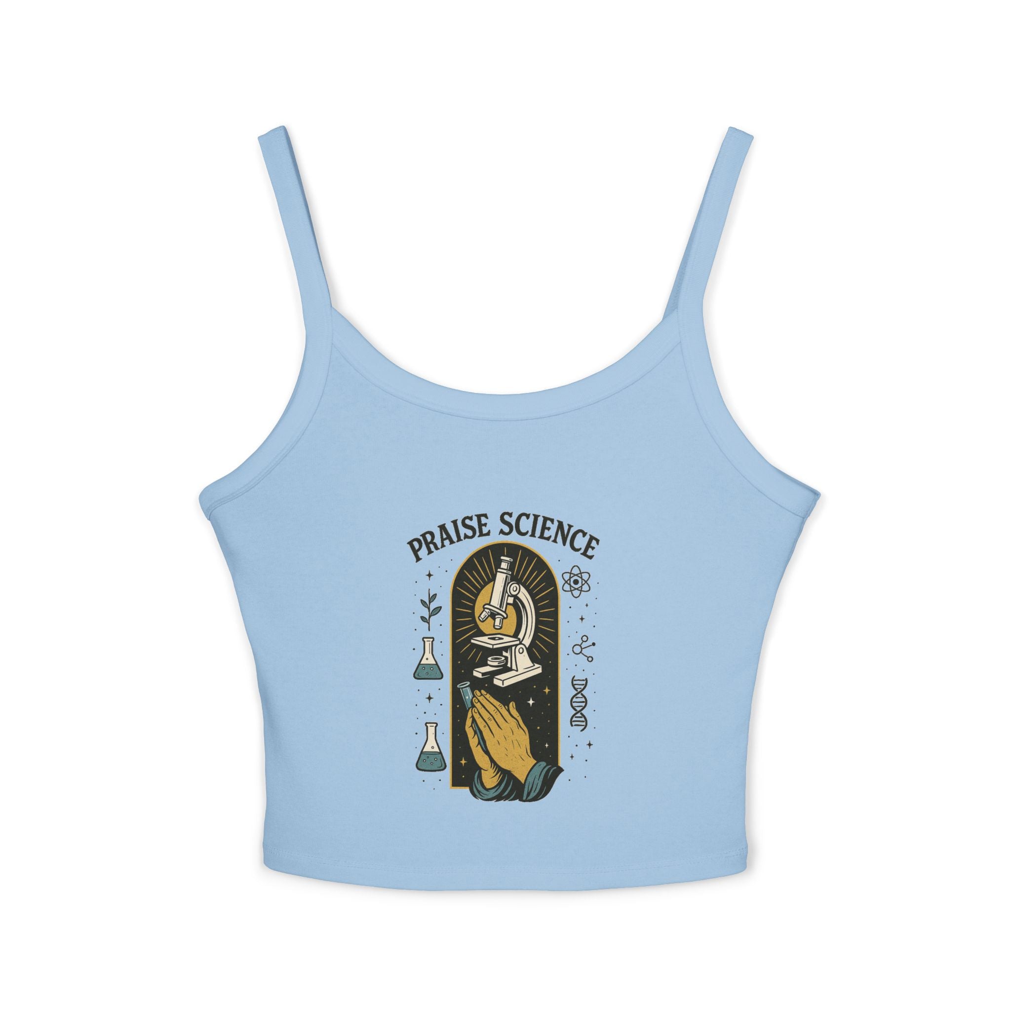 Praise Science Women's Spaghetti Strap Tank Top – Trendy Science Inspired Apparel