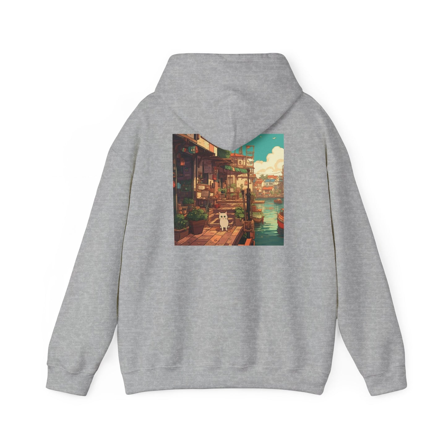 Studio Ghibli Style Cat Unisex Heavy Blend  Hooded Sweatshirt