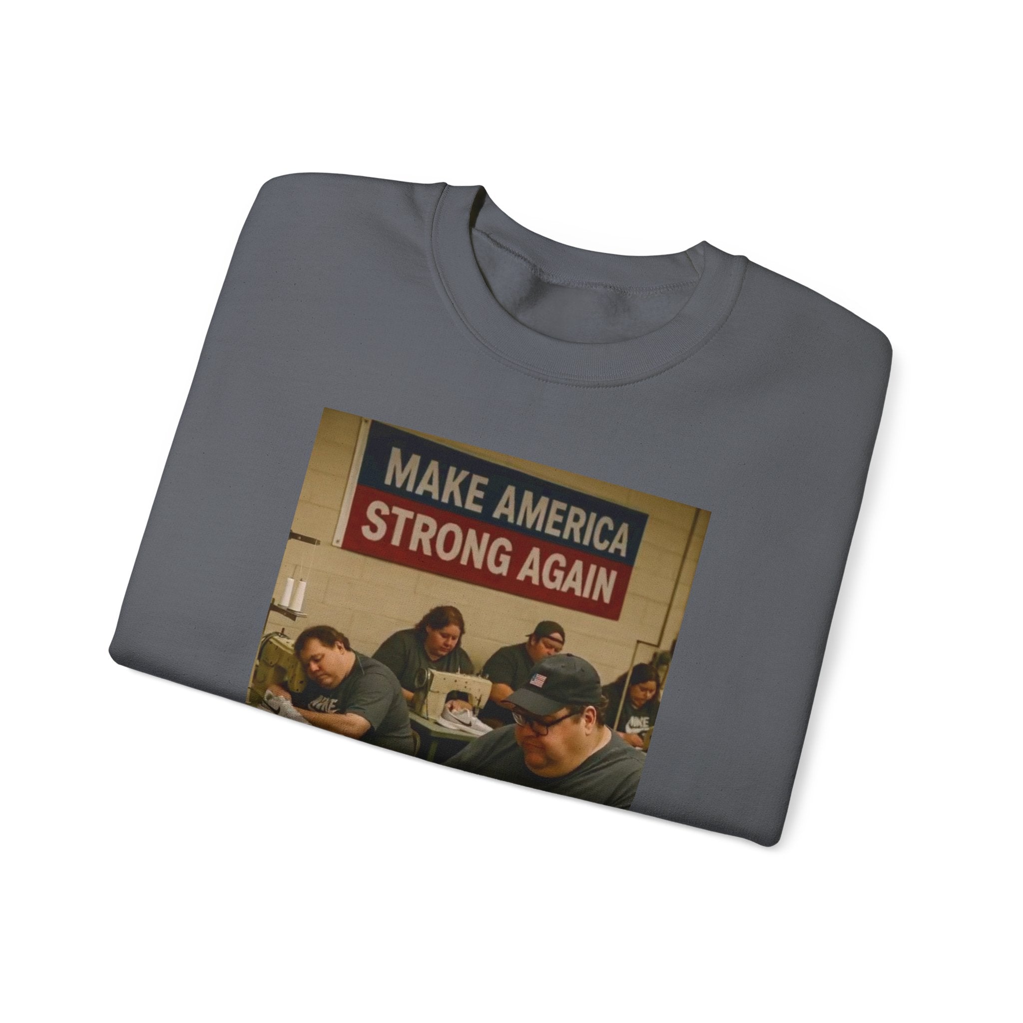 Unisex Heavy Blend Crewneck Sweatshirt - Make America Strong Again
