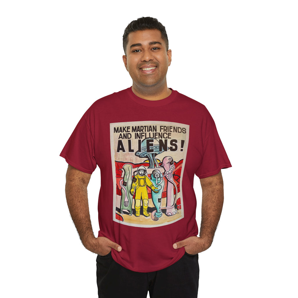 Mars Aliens Unisex Heavy Cotton Tee