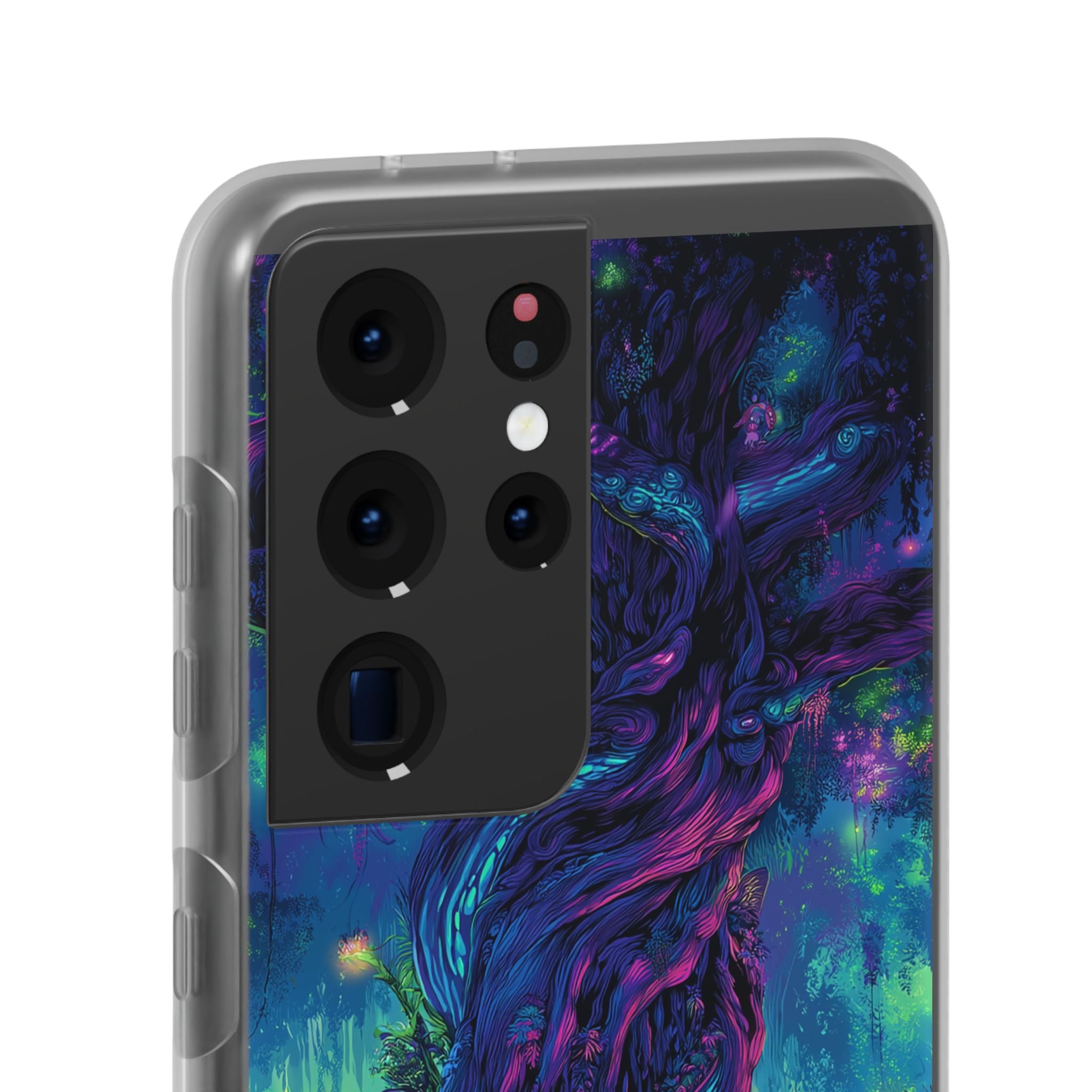 Psychedelic Tree Vibrant Fantasy Flexi Case - Enchanted Forest Design