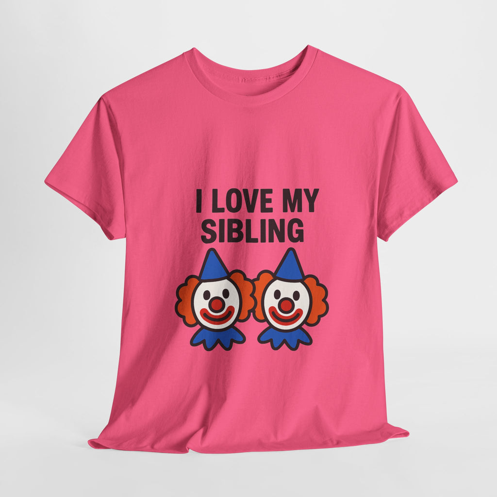 Funny Clown Sibling Love Unisex Cotton Tee