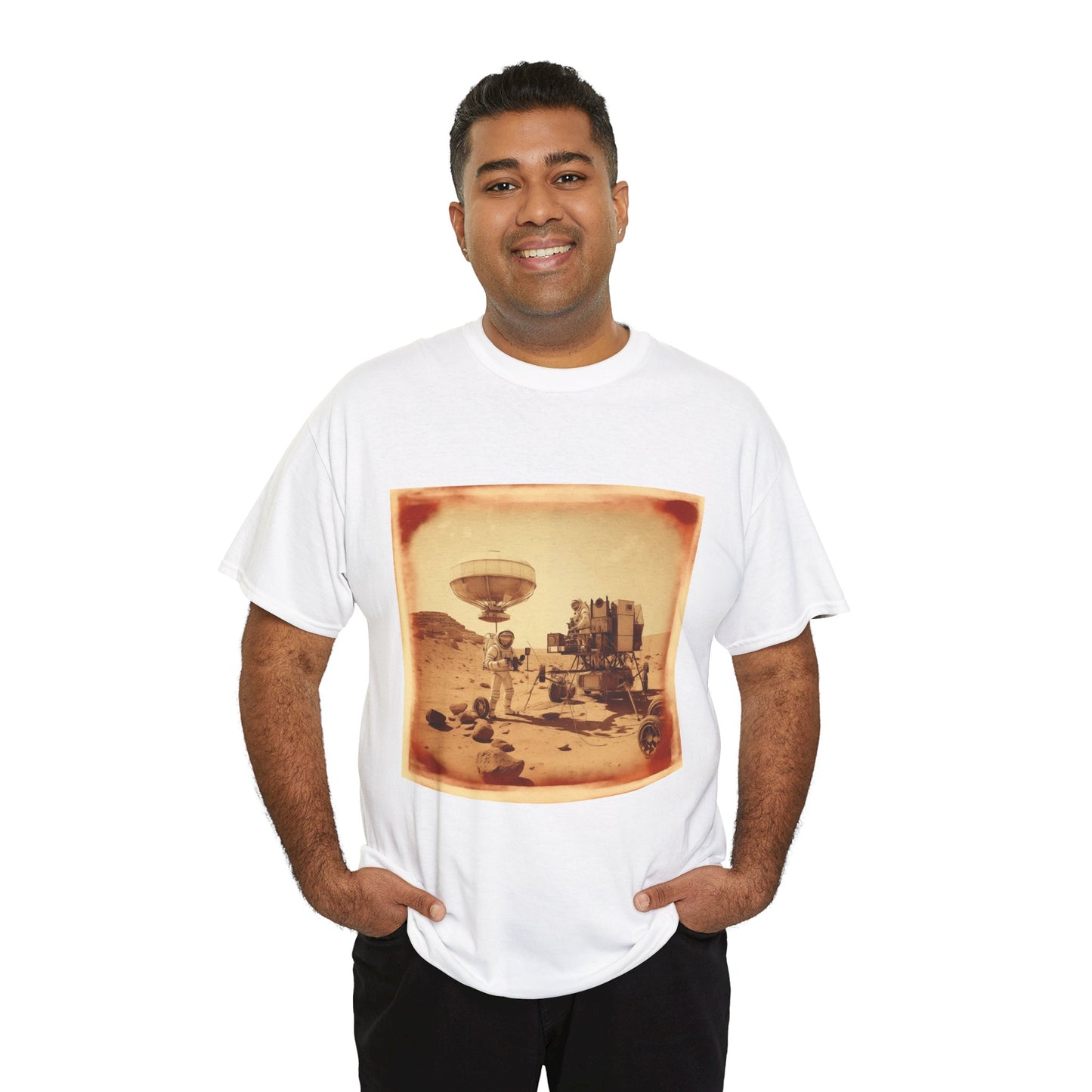 Martian Polaroid Unisex Heavy Cotton Tee