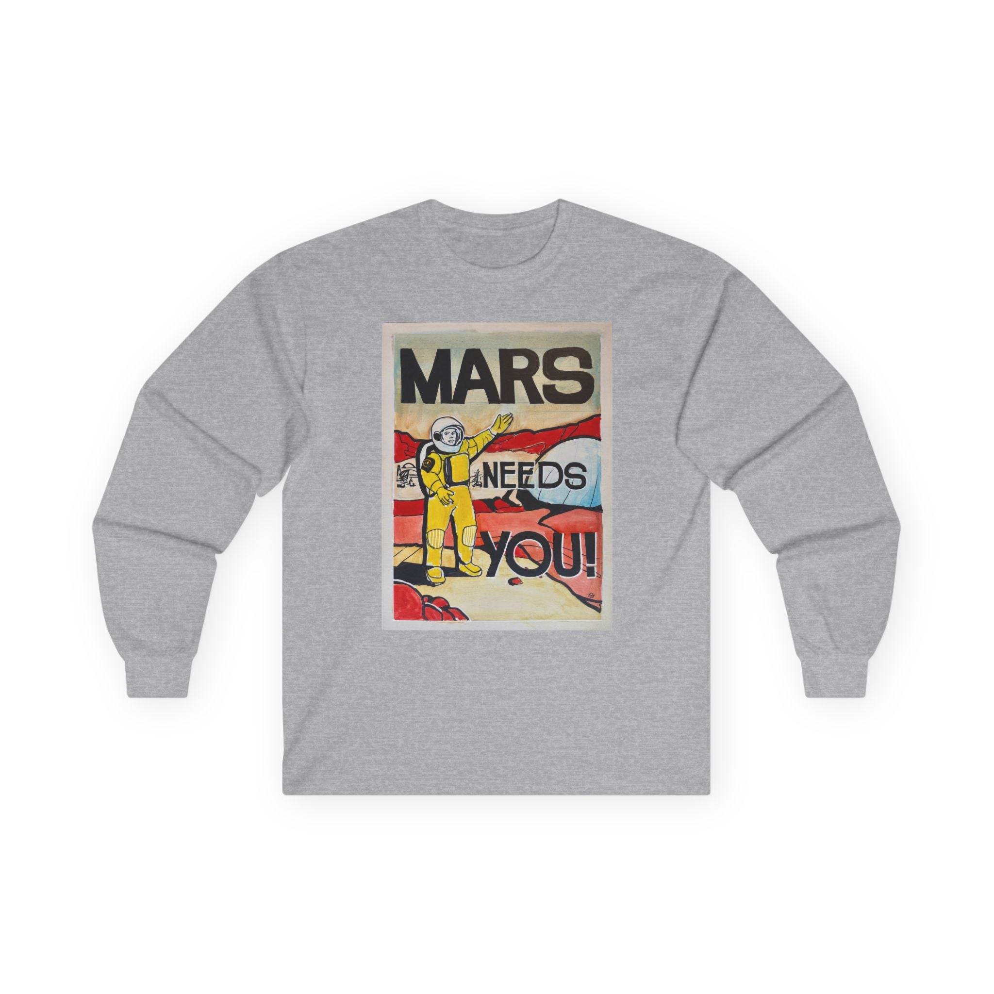 Mars Needs You Unisex Ultra Cotton Long Sleeve Tee