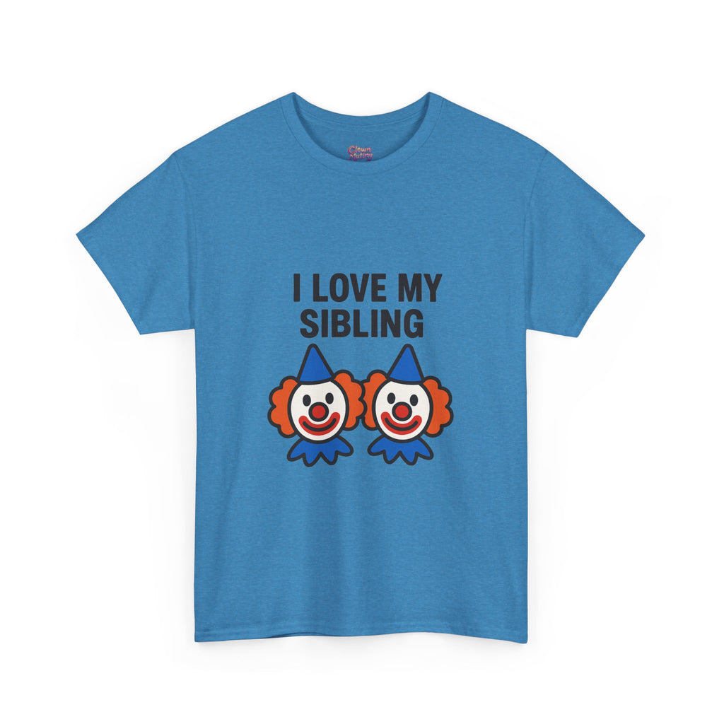 Funny Clown Sibling Love Unisex Cotton Tee